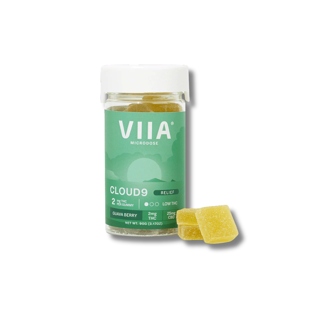 VIIA | Microdose CLOUD 9 | CBD - THC | 2mg | Guava Berry | 20ct